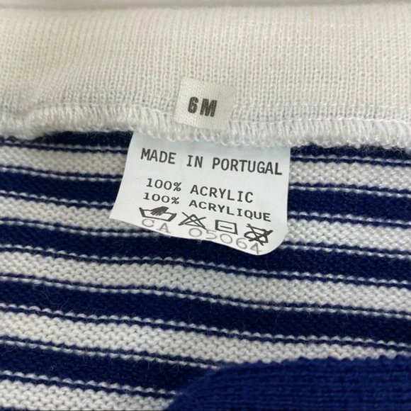 Miel Baby Sailor’s Outfit Navy and White Size 6 months Made in Portugal NWT - Picture 5 of 7